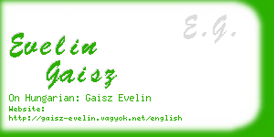 evelin gaisz business card